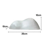 LIVARA Lotus Harmony Ceramic Vase - Sculptural Low-Profile Design Handcrafted Gloss Finish Artistic Statement Decor for Modern Interiors - White