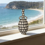 LIVARA Vientiane Ceramic Vase - Tall Sculptural Form Handcrafted Matte Texture Elegant Statement Decor for Modern Interiors - Multicolor