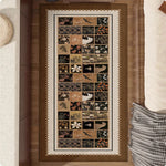 LIVARA 160/300cm Floor Rugs -Ink Painting Theme, Non-Slip Backing, Easy-Clean Surface, High-Density Short Pile, Stain-Resistant & Low Maintenance
