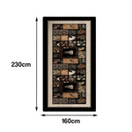LIVARA 160/300cm Floor Rugs -Wild Haven Theme, Non-Slip Backing, Easy-Clean Surface, High-Density Short Pile, Stain-Resistant & Low Maintenance
