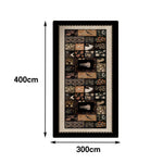 LIVARA 160/300cm Floor Rugs -Wild Haven Theme, Non-Slip Backing, Easy-Clean Surface, High-Density Short Pile, Stain-Resistant & Low Maintenance