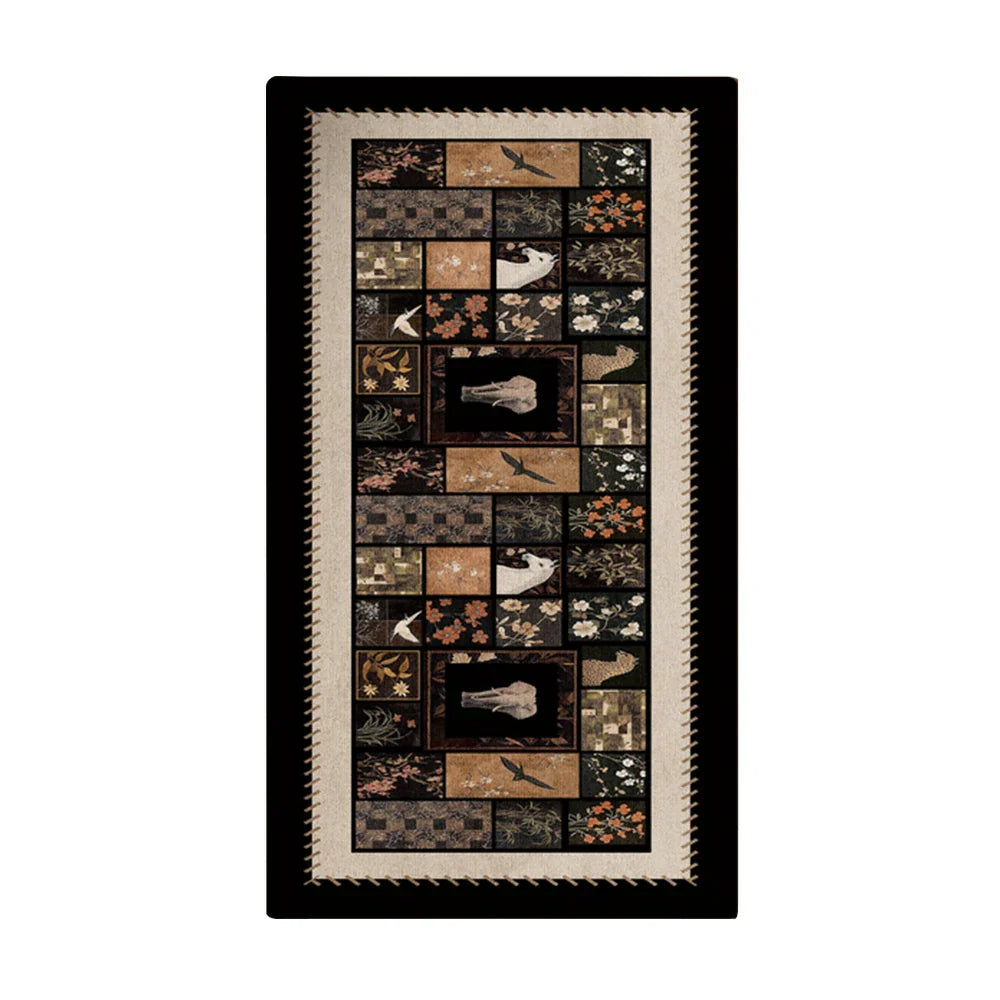 LIVARA 160/300cm Floor Rugs -Wild Haven Theme, Non-Slip Backing, Easy-Clean Surface, High-Density Short Pile, Stain-Resistant & Low Maintenance