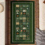 LIVARA 160/300cm Floor Rugs -Verdant Plain Theme, Non-Slip Backing, Easy-Clean Surface, High-Density Short Pile, Stain-Resistant & Low Maintenance