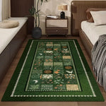 LIVARA 160/300cm Floor Rugs -Verdant Plain Theme, Non-Slip Backing, Easy-Clean Surface, High-Density Short Pile, Stain-Resistant & Low Maintenance
