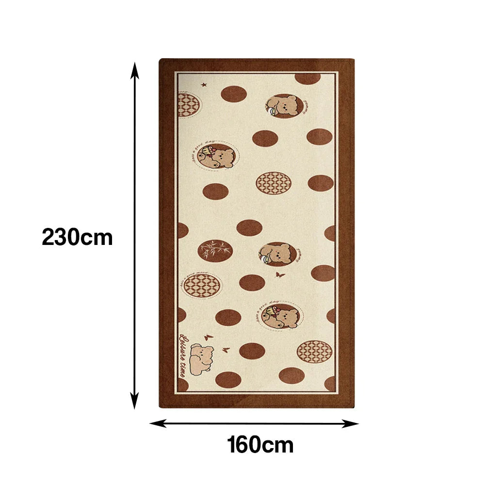 LIVARA 160/300cm Floor Rugs -Soft Silk Theme, Non-Slip Backing, Easy-Clean Surface, High-Density Short Pile, Stain-Resistant & Low Maintenance