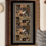 LIVARA 160/300cm Floor Rugs -Pattern Narrative Theme, Non-Slip Backing, Easy-Clean Surface, High-Density Short Pile, Stain-Resistant & Low Maintenance