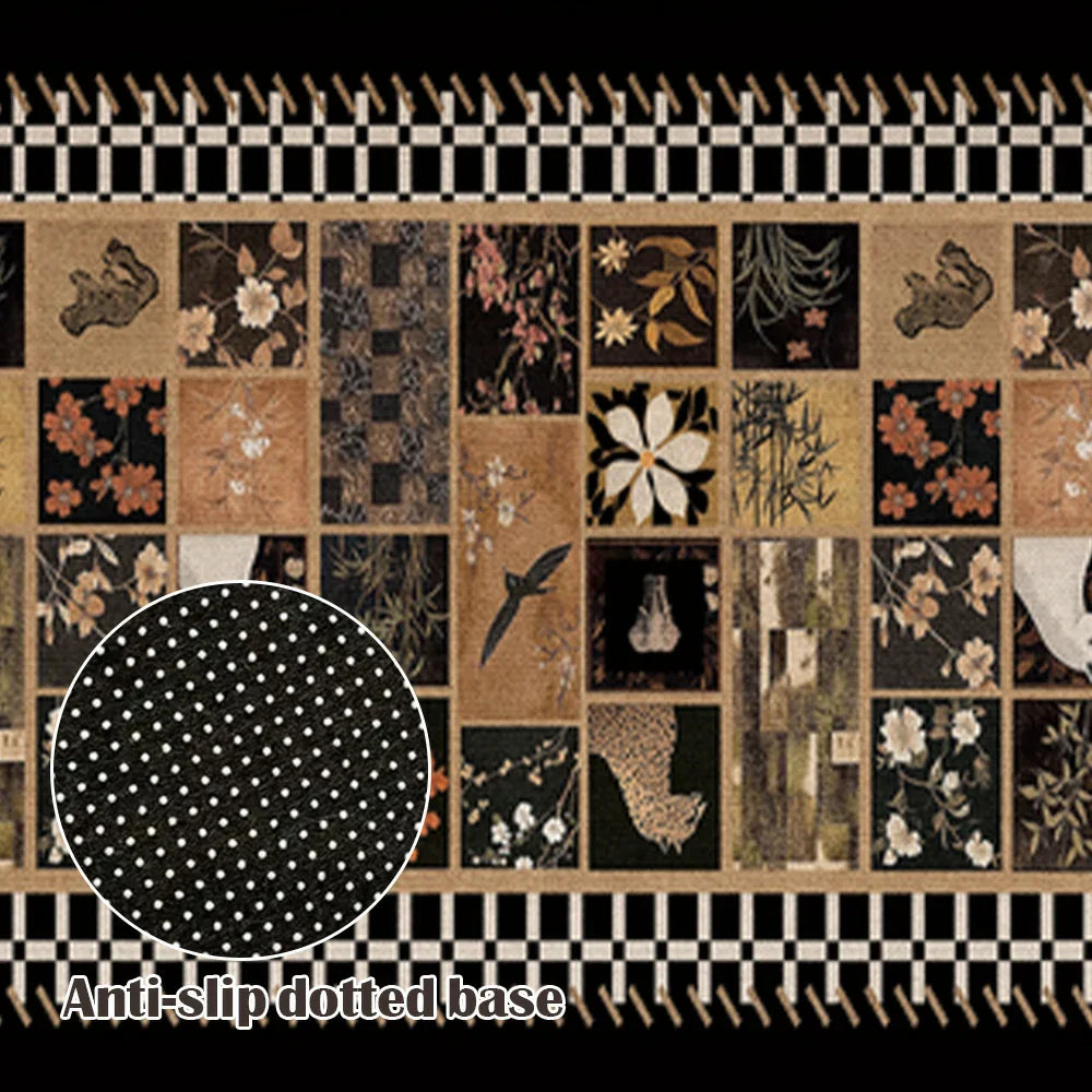 LIVARA 160/300cm Floor Rugs -Pattern Narrative Theme, Non-Slip Backing, Easy-Clean Surface, High-Density Short Pile, Stain-Resistant & Low Maintenance