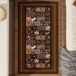 LIVARA 160/300cm Floor Rugs -Quiet Bamboo Theme, Non-Slip Backing, Easy-Clean Surface, High-Density Short Pile, Stain-Resistant & Low Maintenance