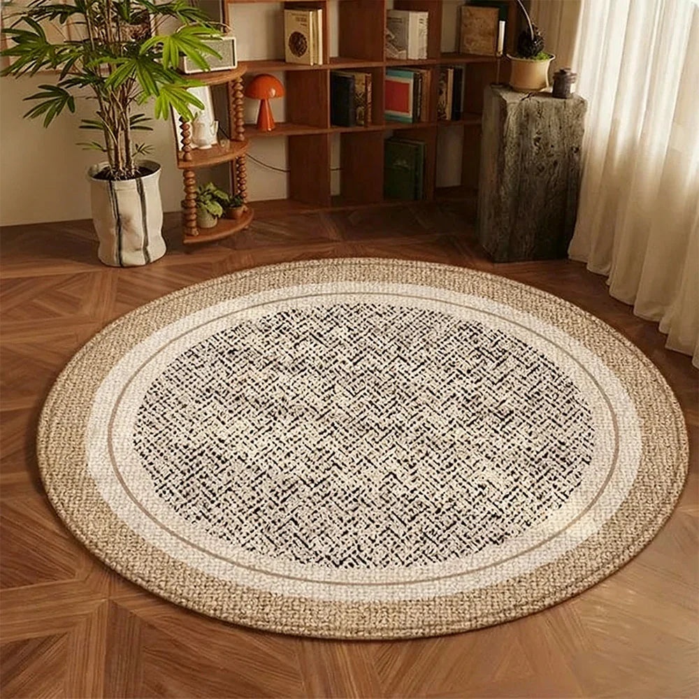 LIVARA 160/200cm Floor Rugs -Mist Silence Theme, Soft-Touch Finish, Non-Slip Base, Belgian Velvet Loop Pile, Fade-Resistant with Durable Edge Binding