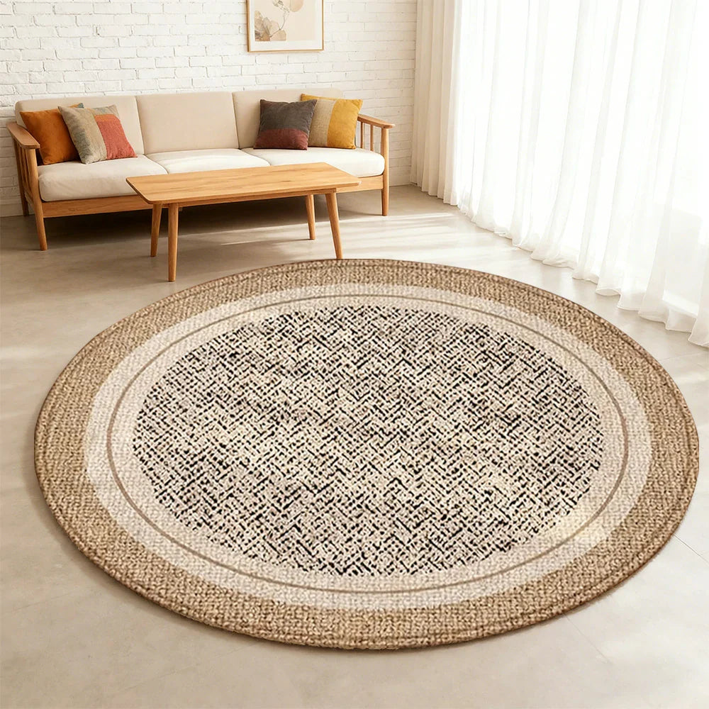 LIVARA 160/200cm Floor Rugs -Mist Silence Theme, Soft-Touch Finish, Non-Slip Base, Belgian Velvet Loop Pile, Fade-Resistant with Durable Edge Binding