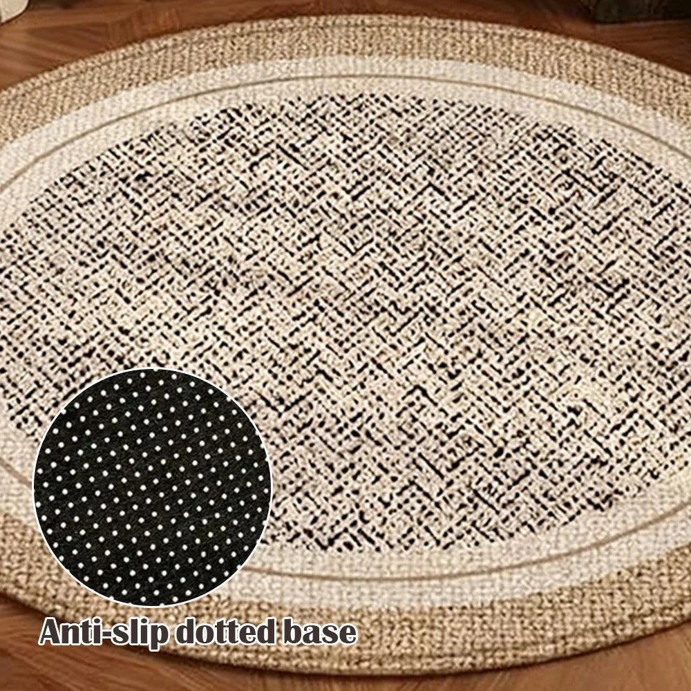 LIVARA 160/200cm Floor Rugs -Mist Silence Theme, Soft-Touch Finish, Non-Slip Base, Belgian Velvet Loop Pile, Fade-Resistant with Durable Edge Binding