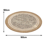 LIVARA 160/200cm Floor Rugs -Mist Silence Theme, Soft-Touch Finish, Non-Slip Base, Belgian Velvet Loop Pile, Fade-Resistant with Durable Edge Binding