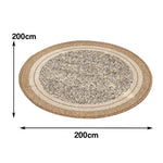 LIVARA 160/200cm Floor Rugs -Mist Silence Theme, Soft-Touch Finish, Non-Slip Base, Belgian Velvet Loop Pile, Fade-Resistant with Durable Edge Binding