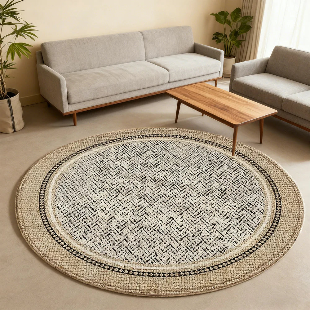 LIVARA 160/200cm Floor Rugs -Twilight Theme, Soft-Touch Finish, Non-Slip Base, Belgian Velvet Loop Pile, Fade-Resistant with Durable Edge Binding