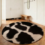 LIVARA 160/200cm Floor Rugs -Geometric Ink Blot Theme, Soft-Touch Finish, Non-Slip Base, Belgian Velvet Loop Pile, Fade-Resistant with Durable Edge Binding