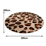 LIVARA 160/200cm Floor Rugs -Minimal Leopard Pattern Theme, Soft-Touch Finish, Non-Slip Base, Belgian Velvet Loop Pile, Fade-Resistant with Durable Edge Binding