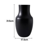 LIVARA Ceramic Vase Ornament Wabi-Sabi Black Artistic Display Matte Ceramic Handcrafted Stone-Texture Design