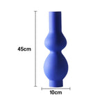 LIVARA Ceramic Vase Ornament Artistic Home Display Modern Minimal Design Matte Ceramic Handcrafted Stone-Texture Finish