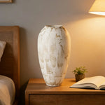 LIVARA Ceramic Vase Ornament Artistic Home Decor Wabi-Sabi Style Matte Ceramic Handcrafted Stone-Texture Finish