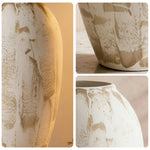 LIVARA Ceramic Vase Ornament Artistic Home Decor Wabi-Sabi Style Matte Ceramic Handcrafted Stone-Texture Finish