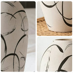LIVARA Ceramic Vase Ornament Decorative Display Wabi-Sabi Aesthetic Matte Ceramic Handcrafted Textured Finish