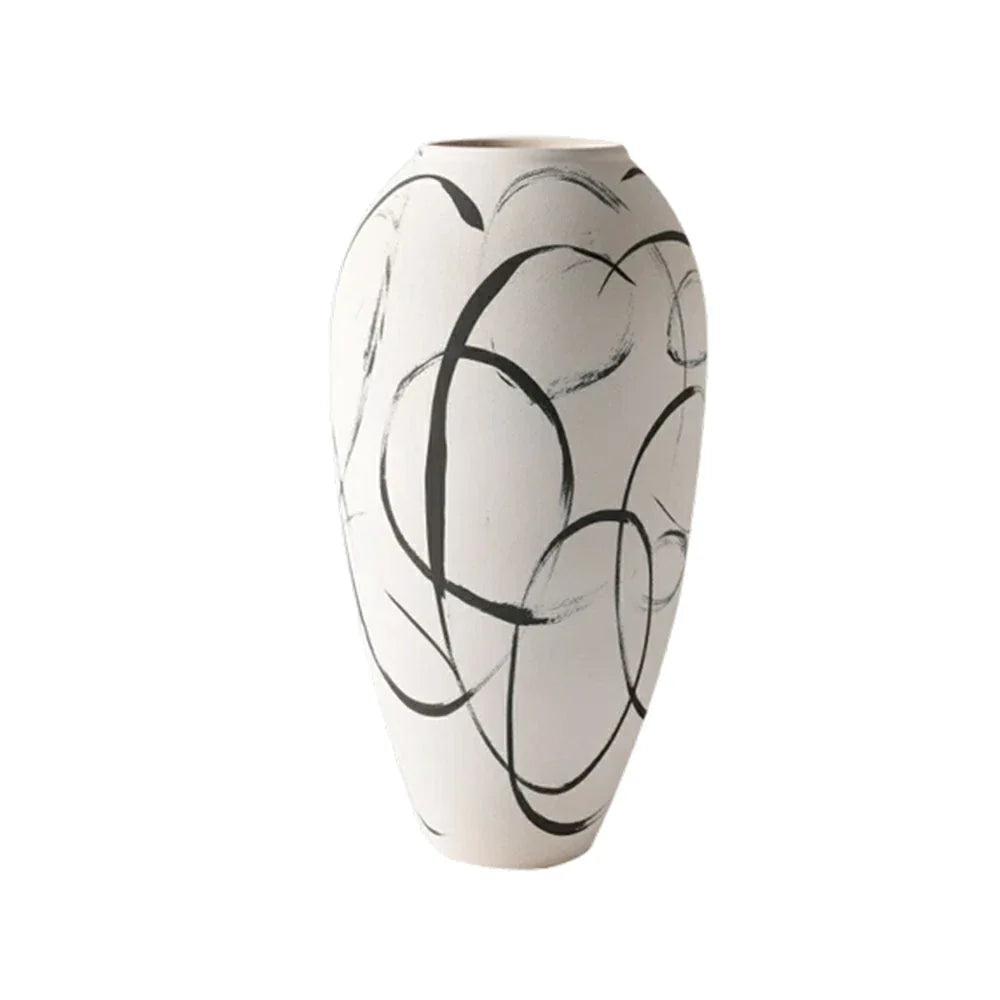 LIVARA Ceramic Vase Ornament Decorative Display Wabi-Sabi Aesthetic Matte Ceramic Handcrafted Textured Finish