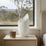 LIVARA Ceramic Vase Ornament Artistic Home Decor Modern Minimalist Matte Ceramic Handcrafted Stone-Texture Finish
