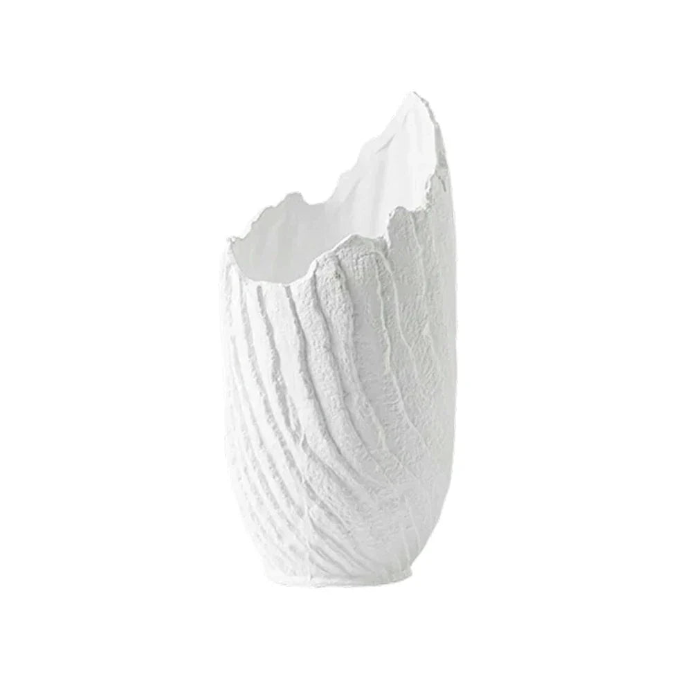 LIVARA Ceramic Vase Ornament Artistic Home Decor Modern Minimalist Matte Ceramic Handcrafted Stone-Texture Finish