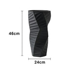 LIVARA Ceramic Vase Ornament Artistic Home Display Contemporary Minimal Design Matte Ceramic Handcrafted Stone-Texture Design - Black