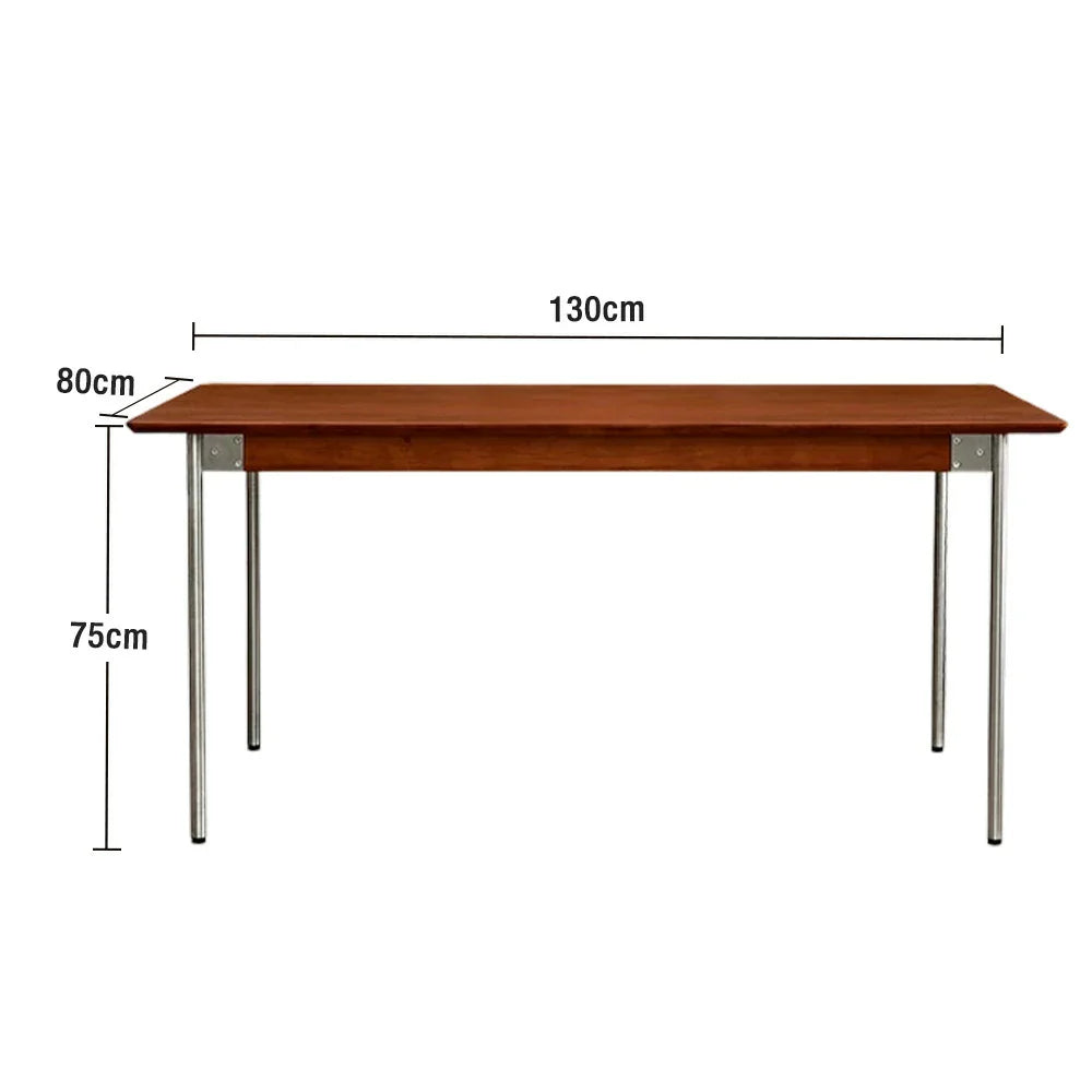 LIVARA 1128 White Dining Table, Veneer, Design, Ash Wood 130/140cm Stainless Solid Finish Four-Sided Legs, - Steel Durable Wood
