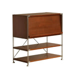 LIVARA 1130 Solid Compact - Flip-Top - Design Cabinet, 87cm Space-Saving Storage Storage, - Cabinet Wood Multi-Layer Brown