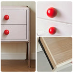 LIVARA 1133 Clearance Tabletop, 17cm Stainless Grain, Solid Ash Bedside Tall Steel Cabinet, Legs, Handles, Wood Spherical Bottom - Open White