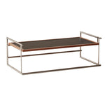 LIVARA 1136 Panel, Stainless Black Multi-Functional Wood Steel - Table - Low Table/Desk, Coffee Solid Vintage Sofa Legs Frame Ash Reversible with Black