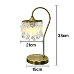 LIVARA Table & Adjustable Soft & Lamp, for Temperature, Glow, - Brightness Ideal Bedroom Color Durable Study Shell Pendant, White