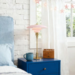 LIVARA Table Lampshade Colors E14 Three Energy-efficient CRI Glass - Lamp High Pink Design