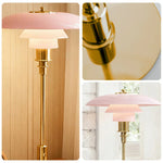 LIVARA Table Lampshade Colors E14 Three Energy-efficient CRI Glass - Lamp High Pink Design