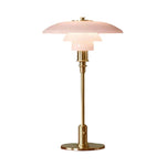 LIVARA Table Lampshade Colors E14 Three Energy-efficient CRI Glass - Lamp High Pink Design