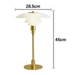 LIVARA Table Energy-efficient Three CRI Lampshade Colors Design High E14 Lamp - Glass White