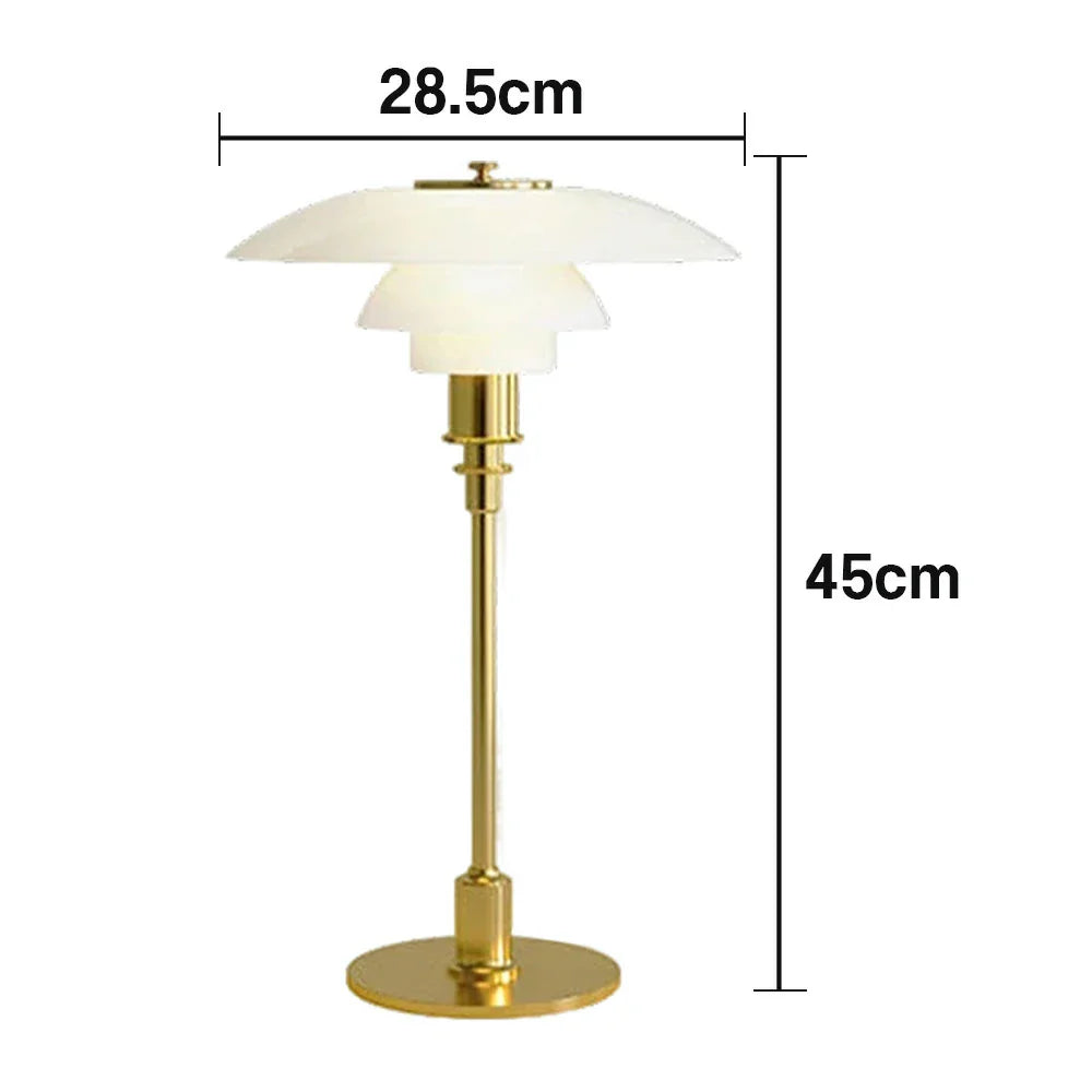 LIVARA Table Energy-efficient Three CRI Lampshade Colors Design High E14 Lamp - Glass White