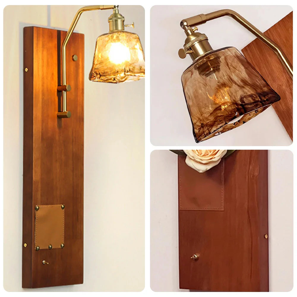 LIVARA Hand-blown Color Temperatures Ceramic Glass Texture Wall Stone Three E27 Natural Lamp