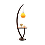 LIVARA Floor Wooden Simple Foot Switch, Three-Color Lamp Light, Base, Adjustable High-Quality Temperature with Glass Full-Spectrum Shade