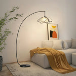 LIVARA Floor Adjustable with Light, Lamp LED Iron Shade, Temperature, Base Fabric Three-Color Rust-Resistant