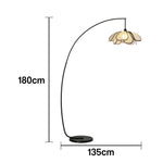 LIVARA Floor Adjustable with Light, Lamp LED Iron Shade, Temperature, Base Fabric Three-Color Rust-Resistant