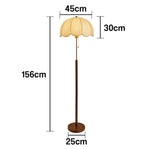 LIVARA Floor Adjustable Sturdy E27 Full-Spectrum Three-Color Temperature, Base with Fabric Iron Shade, Lamp Printed Light