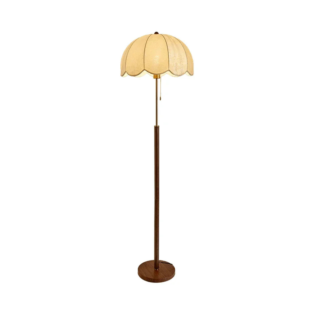 LIVARA Floor Adjustable Sturdy E27 Full-Spectrum Three-Color Temperature, Base with Fabric Iron Shade, Lamp Printed Light