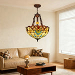 LIVARA 40/50/60cm High-Temperature Colored Glass Pendant Lamp with E27 Light, Copper & Iron Body, Handcrafted Light Transmission