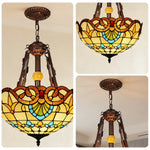 LIVARA 40/50/60cm High-Temperature Colored Glass Pendant Lamp with E27 Light, Copper & Iron Body, Handcrafted Light Transmission