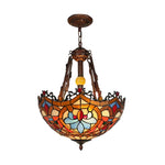 LIVARA 40/50cm Handcrafted High-Temperature Colored Glass,Pendant Lamp Copper & Iron Frame, E27 Socket