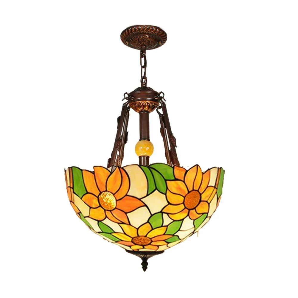 LIVARA 40/50cm High-Quality Handcrafted Glass Shade Pendant Lamp Rust-Resistant Copper & Iron Frame, E27 Socket