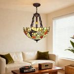 LIVARA Pendant Colorful Base, Durable Iron Handcrafted Shade, & E27 Copper Glass Lamp, Socket
